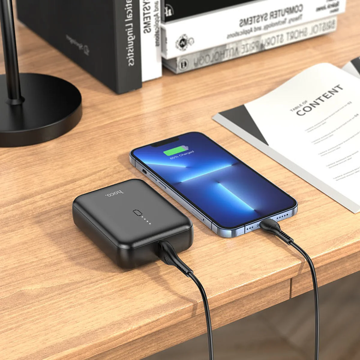 Портативное зарядное устройство Power Bank Hoco J96 Strider 5000 mAh Black