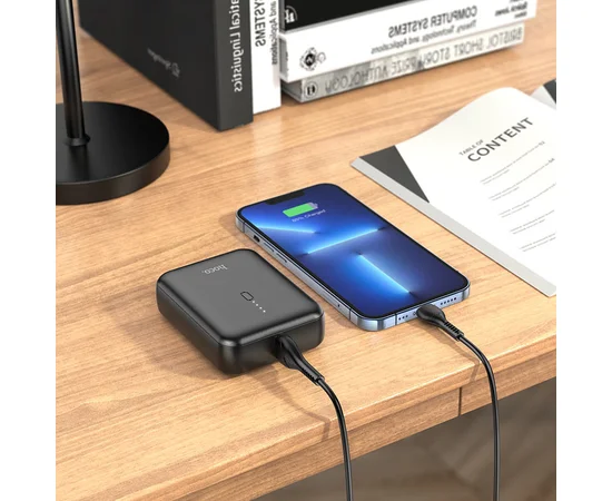 Портативное зарядное устройство Power Bank Hoco J96 Strider 5000 mAh Black