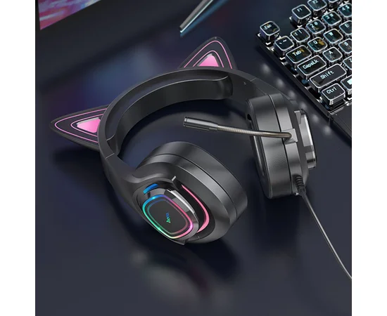 Стерео Навушники Hoco W107 Cute cat Phantom Cat