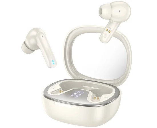 Бездротові навушники TWS Hoco EQ6 Shadow Milky White