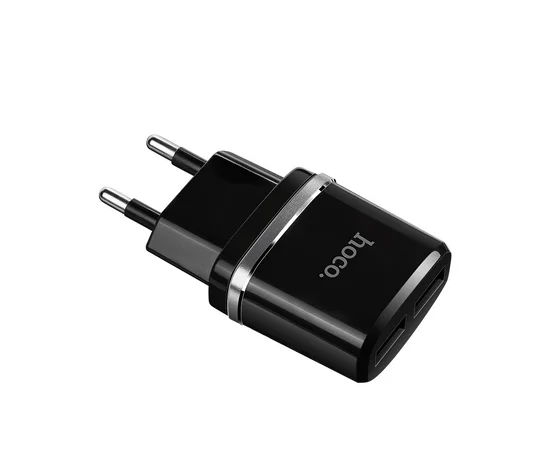 СЗУ Hoco C12 Dual USB Charger 2.4A Черный