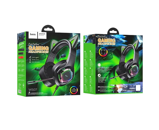 Стерео Навушники Hoco W107 Cute cat Elf Cat