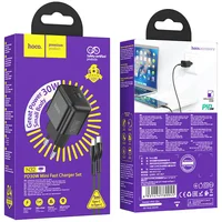 СЗУ Hoco N32 Glory PD30W Type-C to Type-C Black