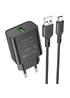 СЗУ Borofone BA72A Spring QC3.0 USB to Type-C Black