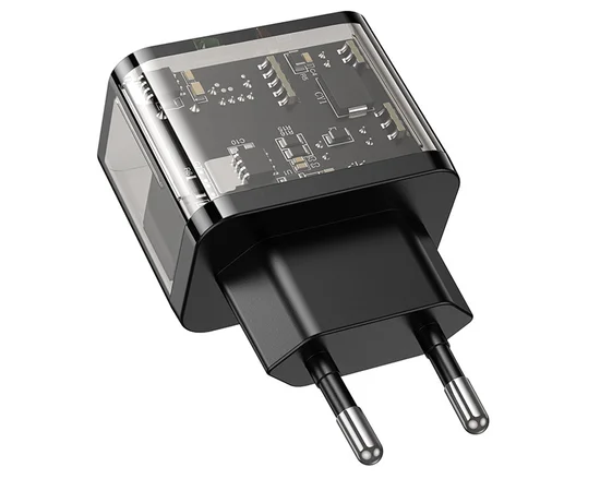 СЗУ Hoco N34 Dazzling PD20W+QC3.0 Transparent black