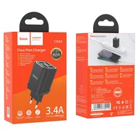 СЗУ HOCO C84A Resolute four-port charger (EU) Черный