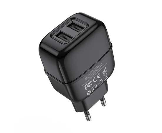 СЗУ Hoco C77A (2USB/2.4A) Черный