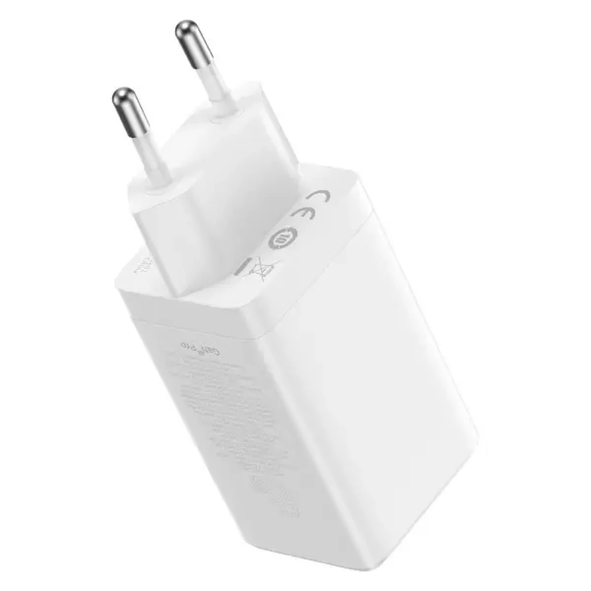 СЗУ Baseus GaN5 Pro 65W 2Type-C+USB 100W EU (CCGP12020) White