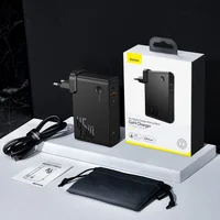 СЗУ + Power Bank 2in1 Baseus GaN (2 Type-C/ 45W) + 10 000 mAh Черный