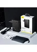 СЗУ + Power Bank 2in1 Baseus GaN (2 Type-C/ 45W) + 10 000 mAh Черный