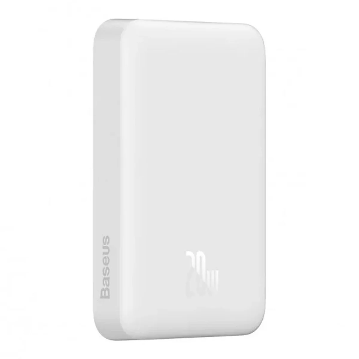 Портативное зарядное устройство Power Bank Baseus Magnetic Mini 20W c БЗУ 10000 mAh (PPCX070001) White