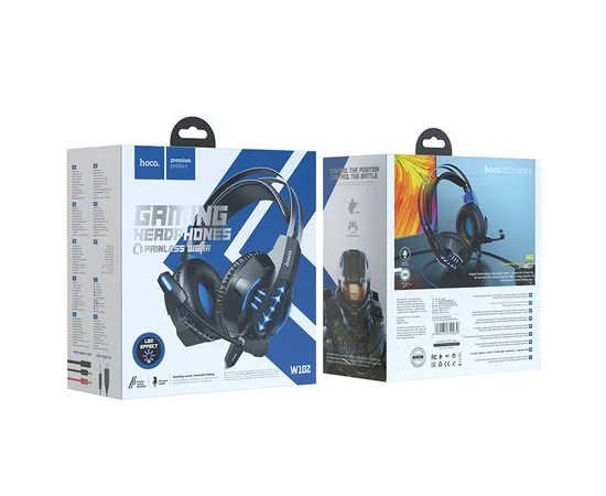 Стерео Наушники Hoco W102 Cool Tour Синий