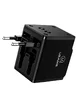 СЗУ Usams US-CC044 T2 4in1, разъёмы для US/AU/EU/UK Черный