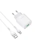 СЗУ Hoco C72Q QC3.0 (1USB/2A) + MicroUSB Белый