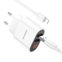 СЗУ Borofone BA63A Richy + Lightning Белый