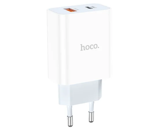 СЗУ HOCO C97A PD20W+QC3.0 (1USB/1Type-C/3A) Белый