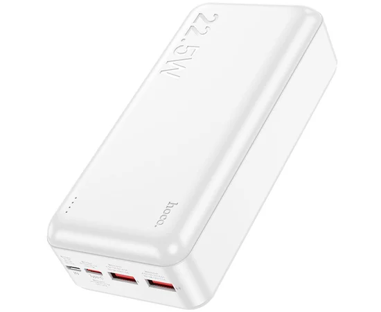 Портативное зарядное устройство Power Bank Hoco J101B Astute PD20W+22.5W 30000 mAh Белый