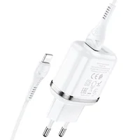 СЗУ Hoco N4 (2USB/2.4A) + Lightning Белый