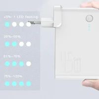 СЗУ + Power Bank 2in1 Baseus GaN (2 Type-C / 45W) + 10 000 mAh Білий