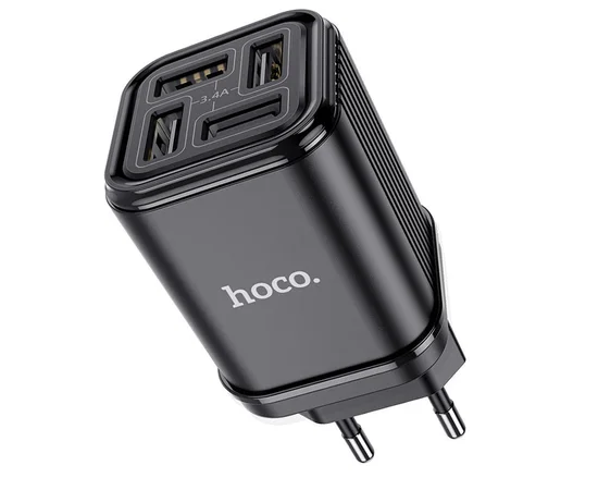 СЗУ HOCO C84A Resolute four-port charger (EU) Черный