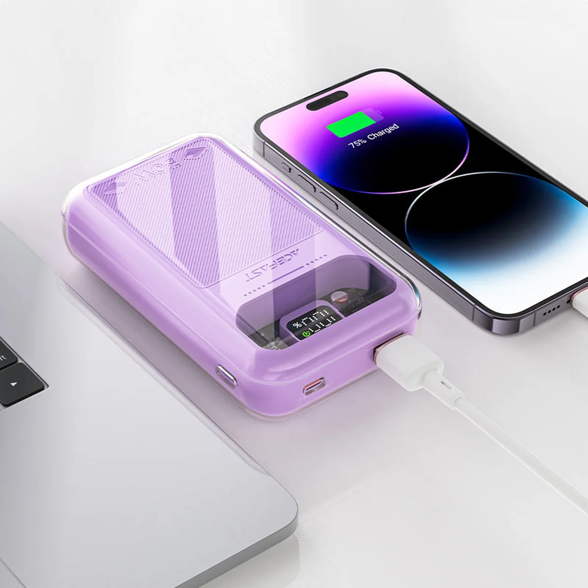 Портативное зарядное устройство Power Bank Acefast M2-20000 Exploration 30W 20000 mAh Purple alfalfa