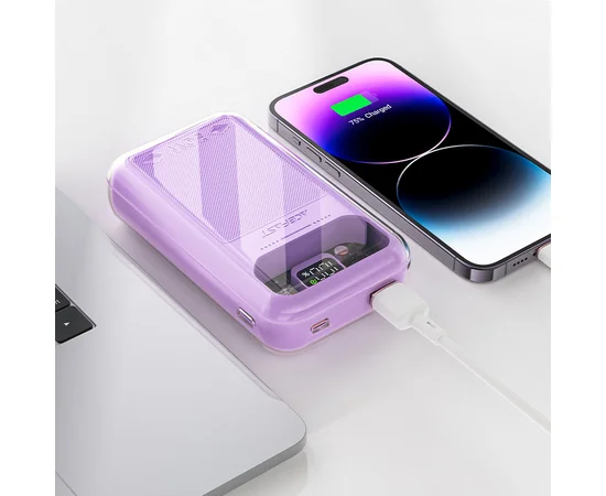 Портативное зарядное устройство Power Bank Acefast M2-20000 Exploration 30W 20000 mAh Purple alfalfa