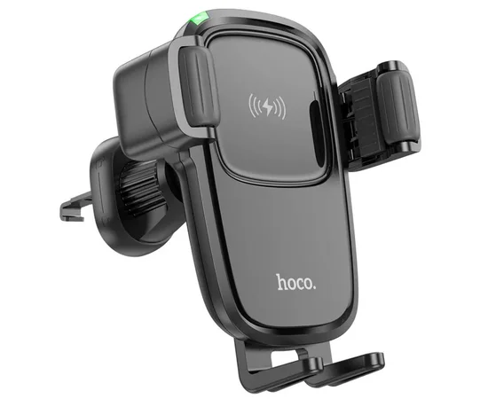 Автодержатель с БЗУ Hoco HW1 Pro Black