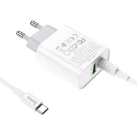 СЗУ HOCO C80A Rapido PD+QC3.0 Type-C + USB + Type-C to Type-C Белый