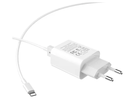 СЗУ Hoco C62A Victoria 2.1A 2USB + cable Lightning white