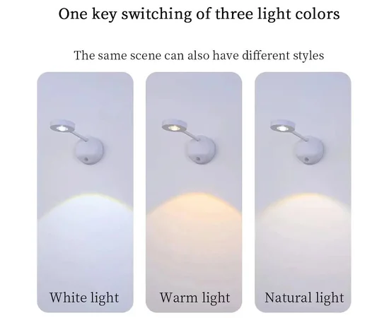 Настольная лампа LED с датчиком движения 3 colour light MZ-L2201 White