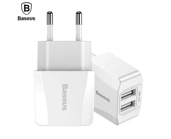 СЗУ Baseus Mini Dual-U 2USB 2.1A Белый