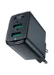СЗУ Acefast A33 QC18W (USB-A+USB-A) dual port Black