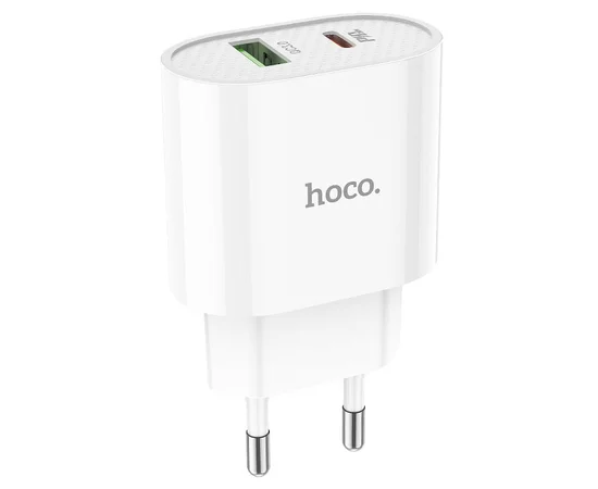 СЗУ HOCO C95A PD 20W+QC3.0 (1USB/Type-C/3A) Белый