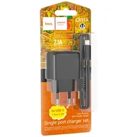 СЗУ HOCO CS11A (1USB) + Type-C Black