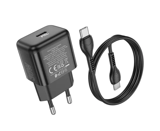 СЗУ Hoco N32 Glory PD30W Type-C to Type-C Black