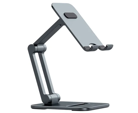 Подставка для телефона Baseus Biaxial Foldable Metal Stand (LUSZ000013) Grey