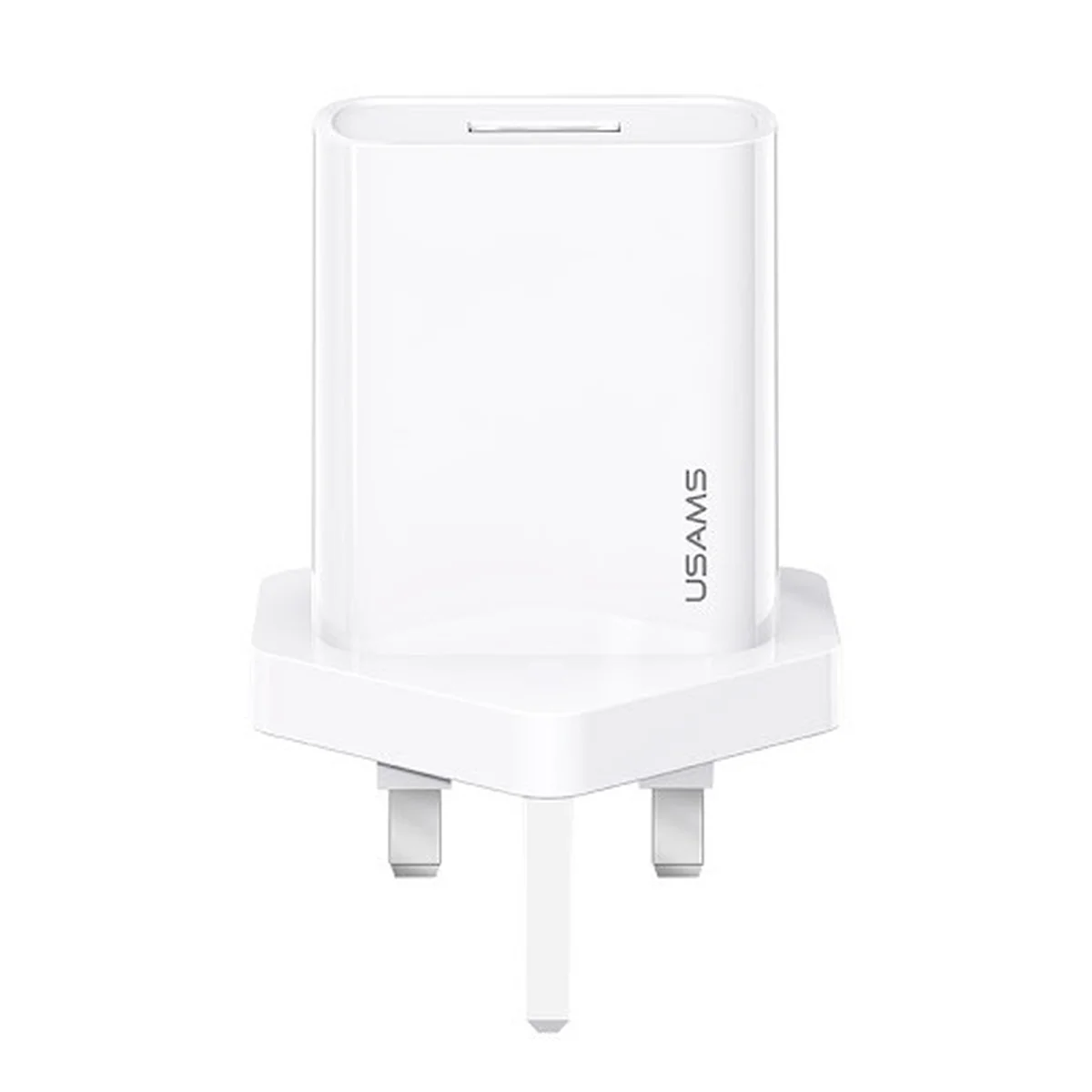 СЗУ USAMS US-CC116 T18 Single USB Travel Charger (UK Plug) Белый