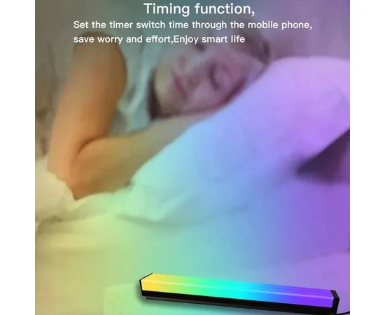 Настільна LED лампа RGB 5V Panel 1 Bluetooth dual pack USB interface with app Black