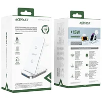 БЗУ Acefast E15 desktop 3-in-1 White