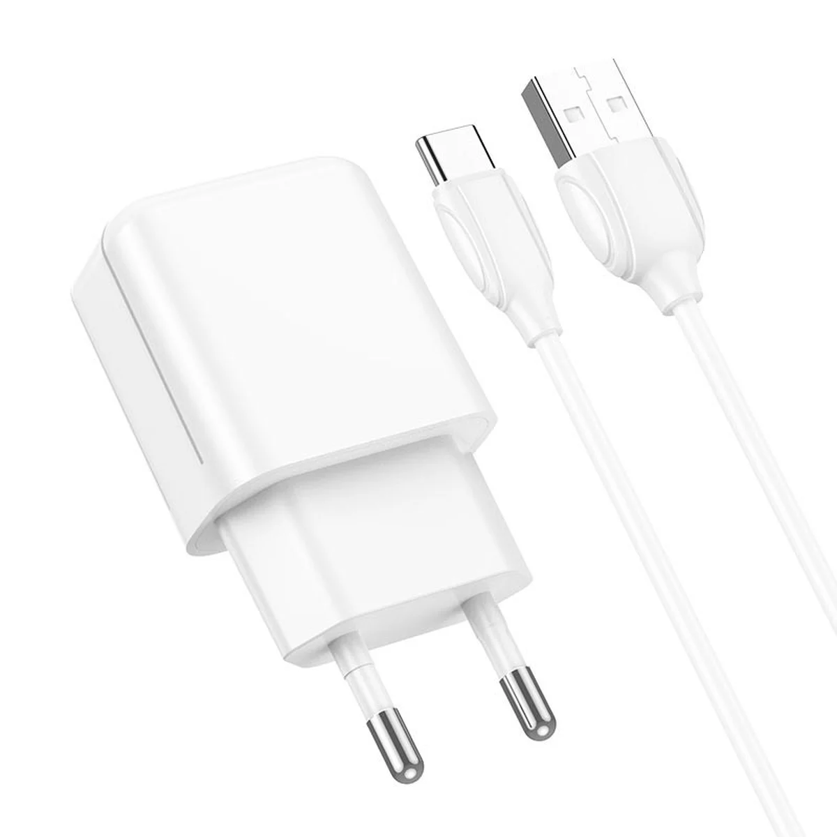 СЗУ Borofone BA64A Single port + Type-C Белый