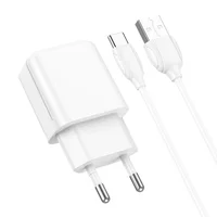 СЗУ Borofone BA64A Single port + Type-C Белый