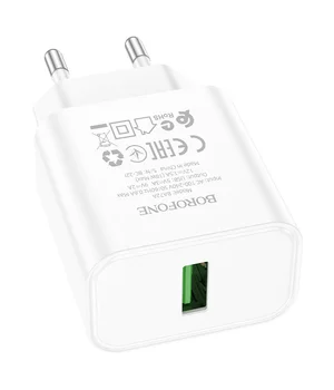 СЗУ Borofone BA72A Spring QC3.0 White