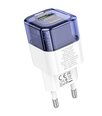 СЗУ Hoco C131A Platium PD30W+QC3.0 Transparent blue