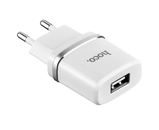 СЗУ Hoco C11 USB Charger 1A (+кабель microUSB 1м) Белый