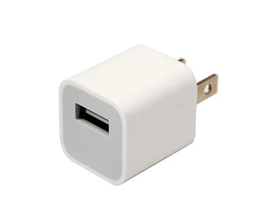 Сетевое зарядное устройство (5w 1A) для Apple iPhone / iPod usa (box) Белый