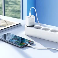 СЗУ Borofone BA67A PD20W+QC3.0 + Type-C + Type-C Белый