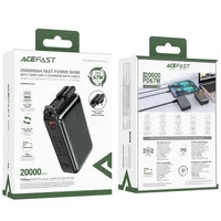 Портативное зарядное устройство Power Bank Acefast M4 PD67W 20 000 mAh Black