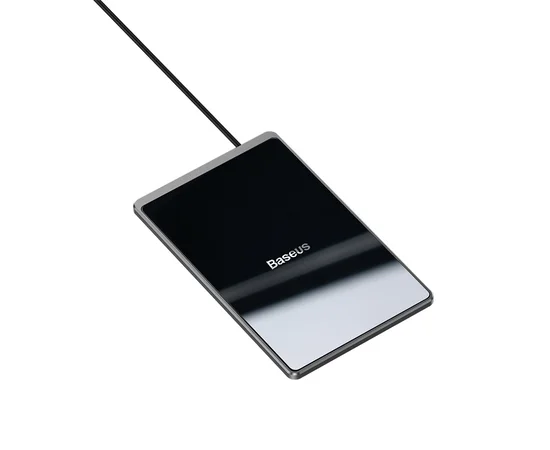 Беспроводное зарядное устройство Baseus Card Ultra-Thin 15W (with USB cable 1m) Черный