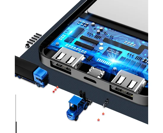 Портативное зарядное устройство Usams PB7 US-CD63 Dual USB 10000mAh Черный