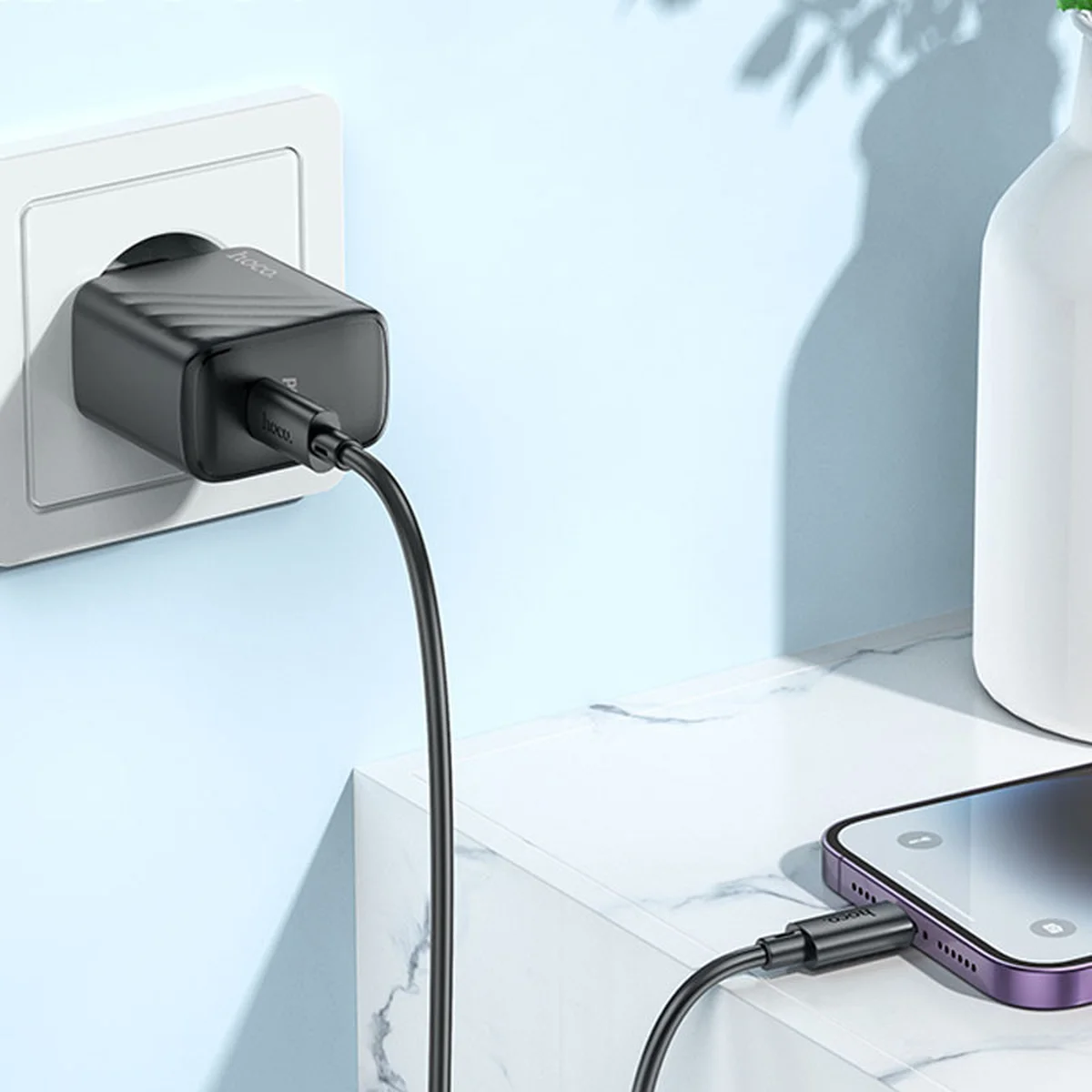 СЗУ Hoco CS22A Value PD30W + Type-C to Lightning Black